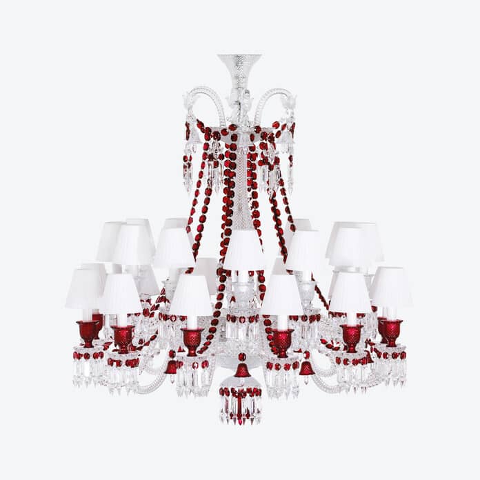 Baccarat Zénith Chandelier Red (24L) - FormFluent