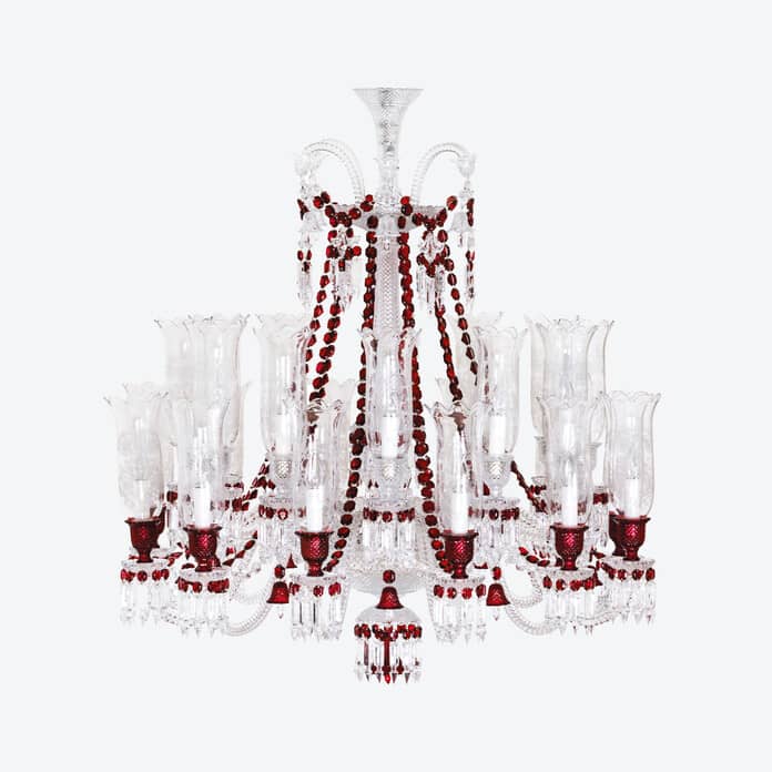 Baccarat Zénith Chandelier Red (24L) - FormFluent