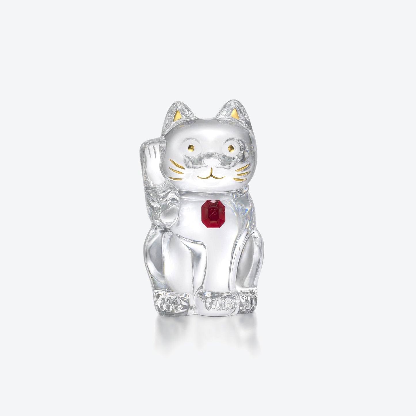  Baccarat Cat Maneki Neko Octagon Figurine Sculpture by Baccarat at  FormFluent