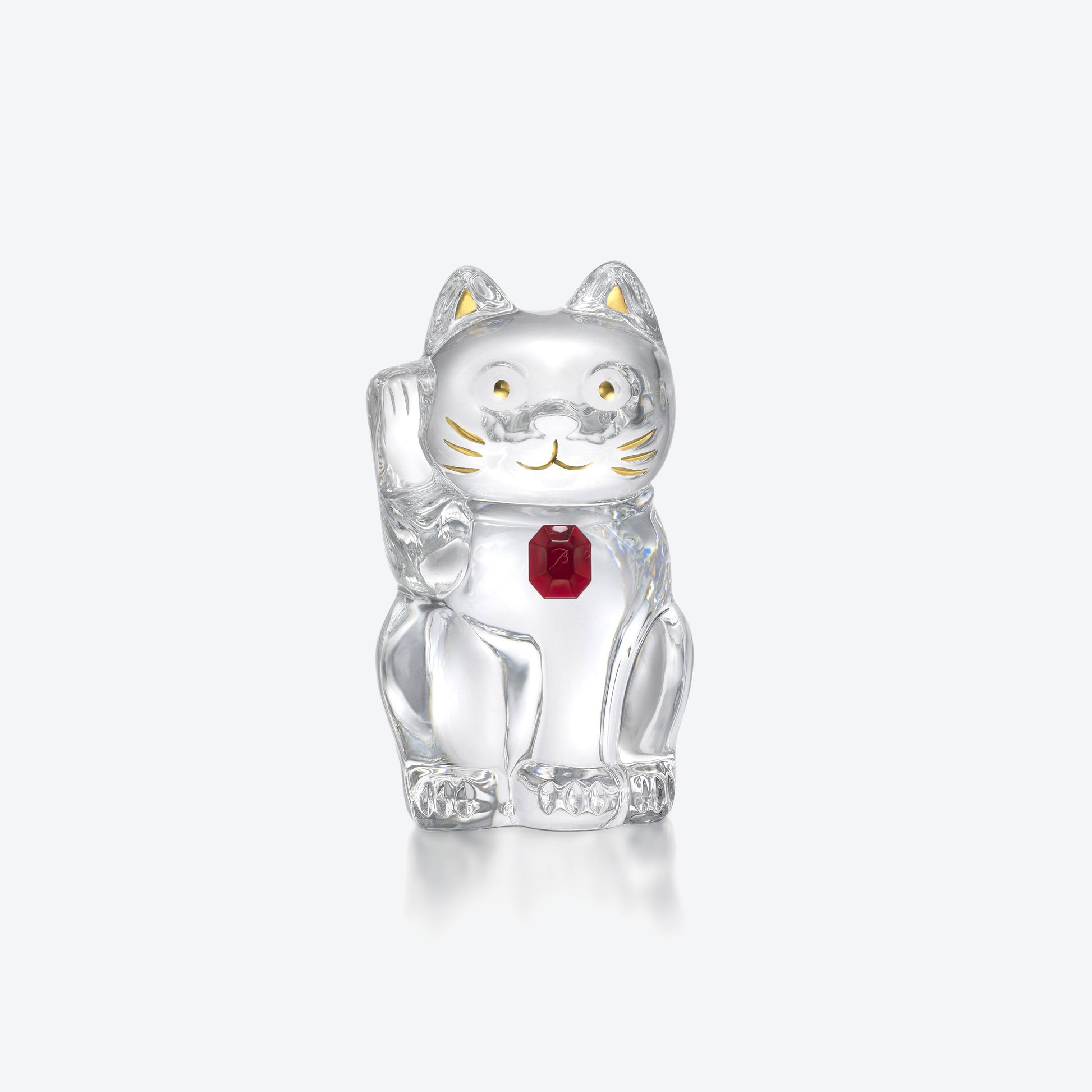  Baccarat Cat Maneki Neko Octagon Figurine Sculpture by Baccarat at  FormFluent