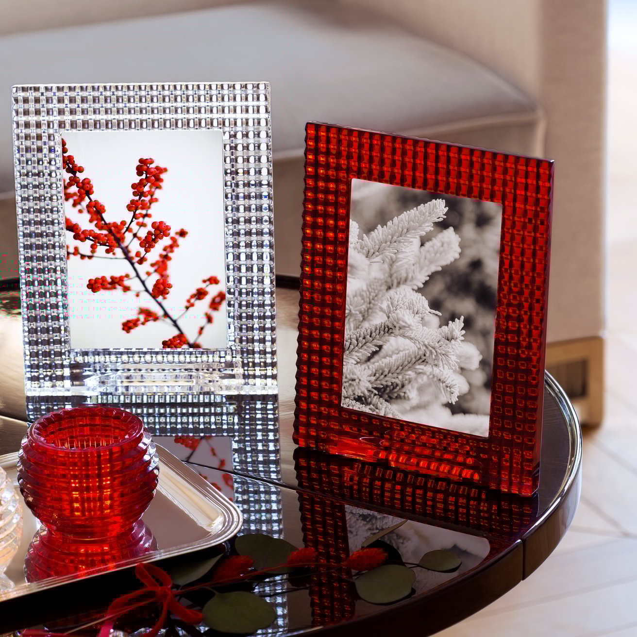 Baccarat Eye Votive Red (Set of 2)