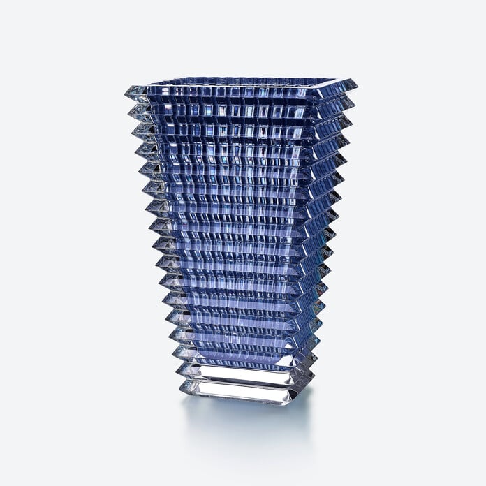  Baccarat Eye Rectangular Vase Large Blue Crystal Vase by Baccarat at  FormFluent
