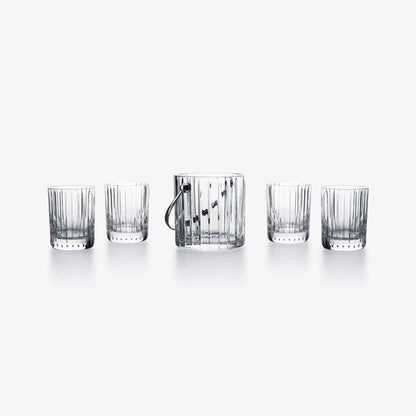 Baccarat Harmonie On The Rocks Tumblers and Ice Bucket Set Barware by  Baccarat at   FormFluent Sydney, Australia