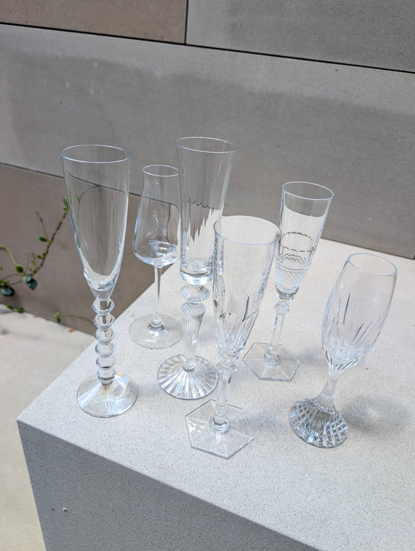 Baccarat Bubble Box Champagne Flutes Set (6 glasses)