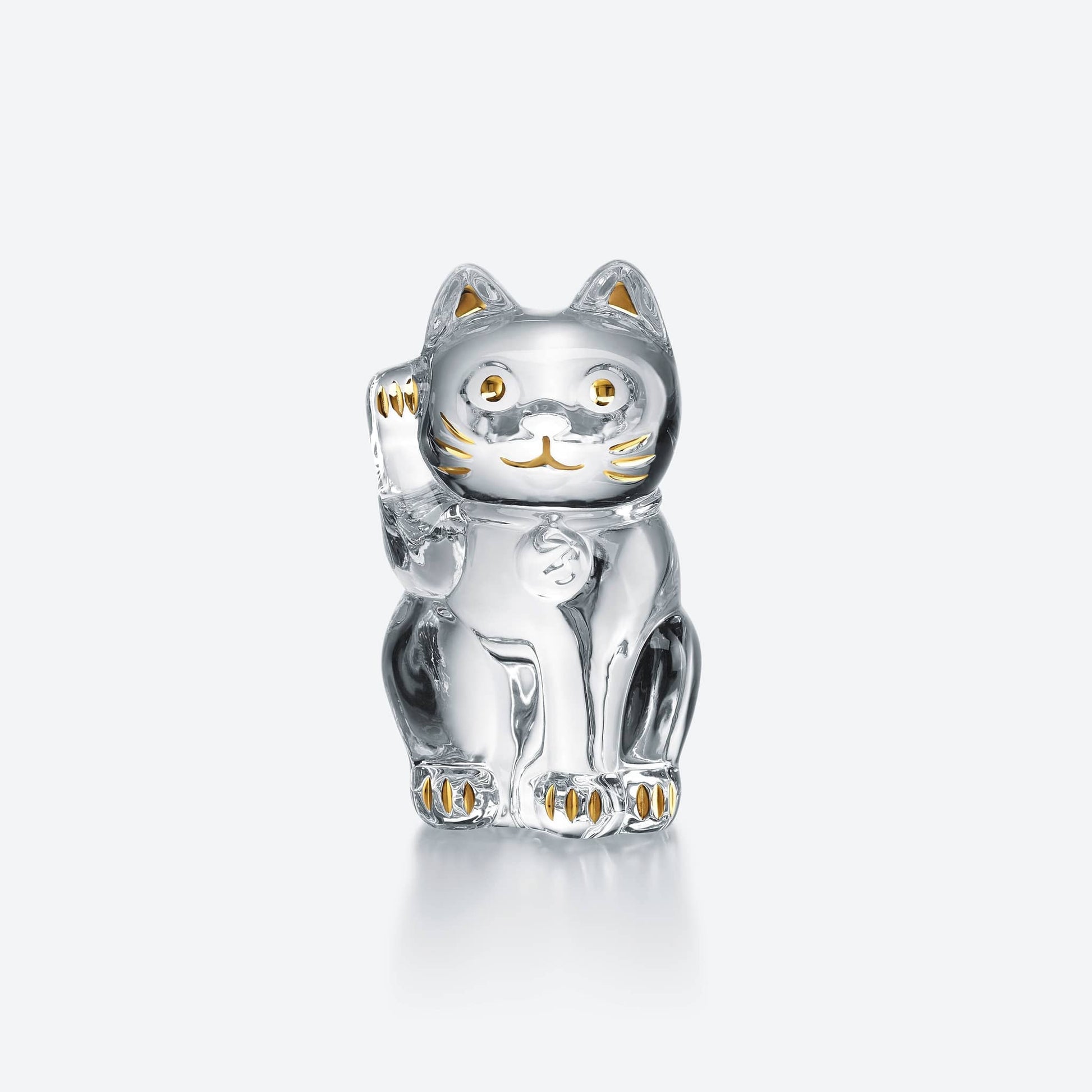 Baccarat Cat Maneki Neko Figurine M Sculpture by  Baccarat at   FormFluent Sydney, Australia