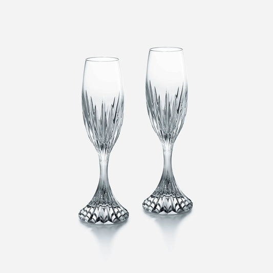 Baccarat Masséna Champagne Flutes (Set of 2)  by  Baccarat at   FormFluent Sydney, Australia