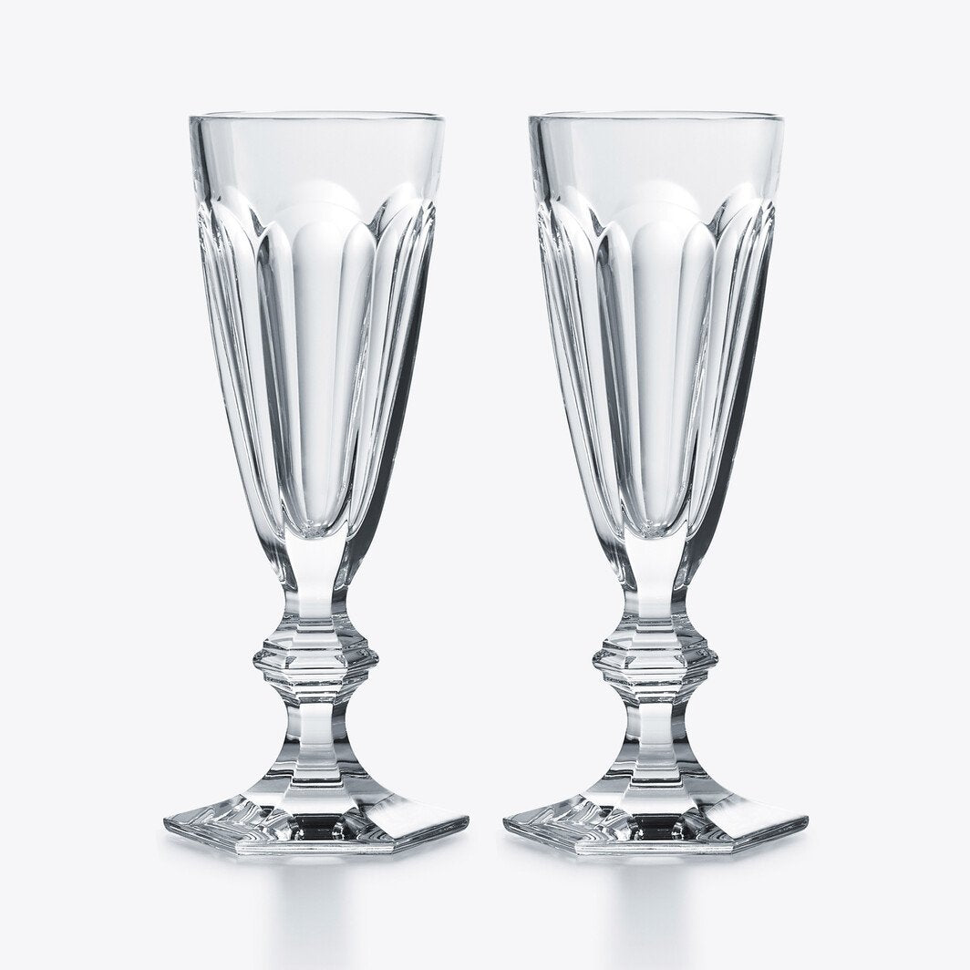 Buy Authentic Baccarat Baccarat Harcourt 1841 Flutes (Set of 2) Barware - FormFluent Sydney Australia