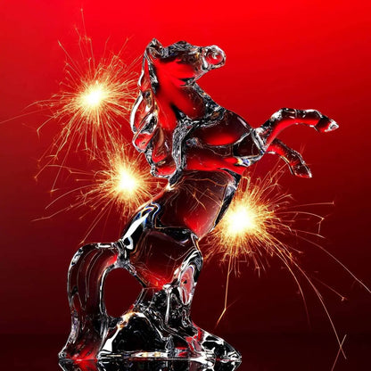 Baccarat Marengo Horse Sculpture Clear Crystal Sculpture by  Baccarat at   FormFluent Sydney, Australia