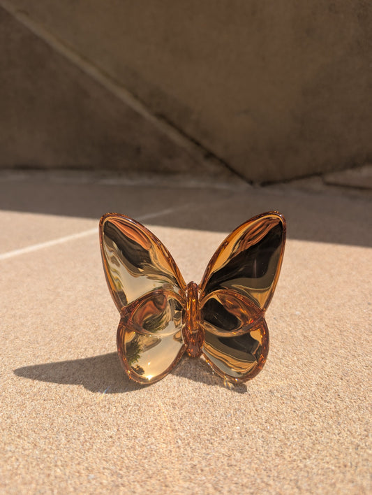  Baccarat Lucky Butterfly Gold Crystal Sculpture by Baccarat at  FormFluent