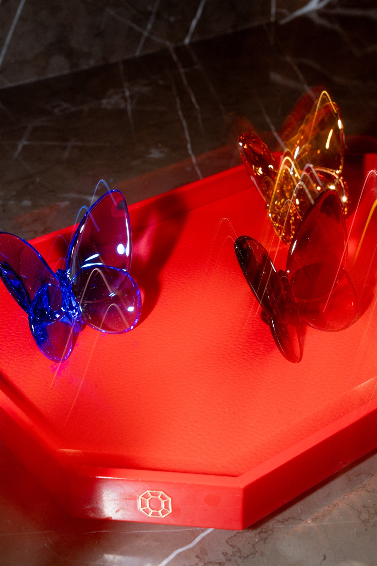 Baccarat Lucky Butterfly Red Crystal - FormFluent