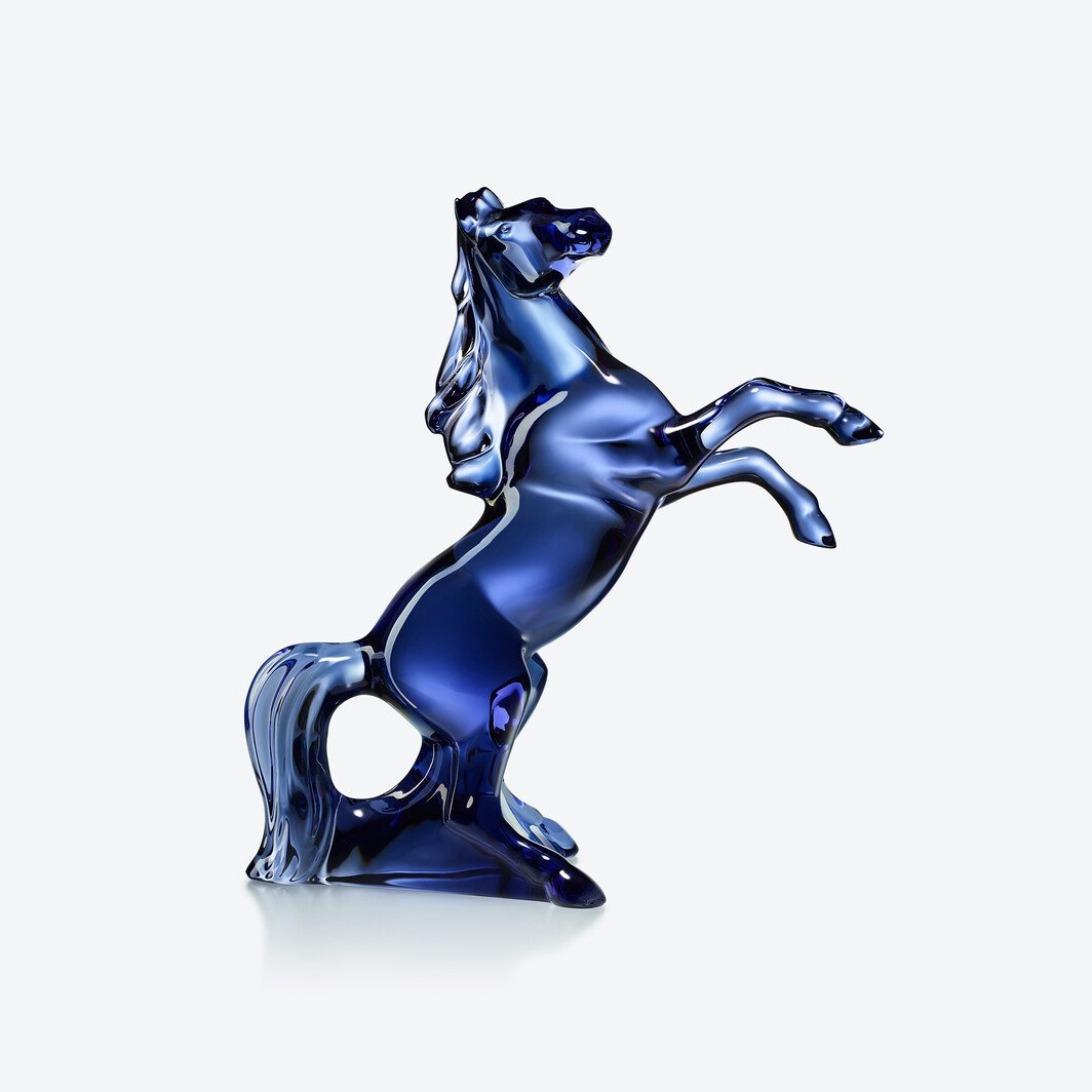  Baccarat Marengo Horse Sculpture Midnight Blue Crystal Sculpture by Baccarat at  FormFluent