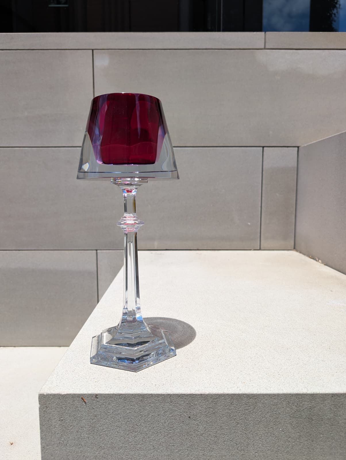  Baccarat Harcourt My Fire Candlestick Red  by Baccarat at  FormFluent