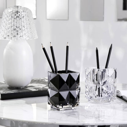 Baccarat Louxor Pencil Holder Black Vase by  Baccarat at   FormFluent Sydney, Australia