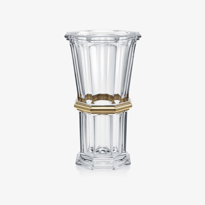 Baccarat Harcourt 1841 Vase Clear and Gold Crystal Vase by  Baccarat at   FormFluent Sydney, Australia