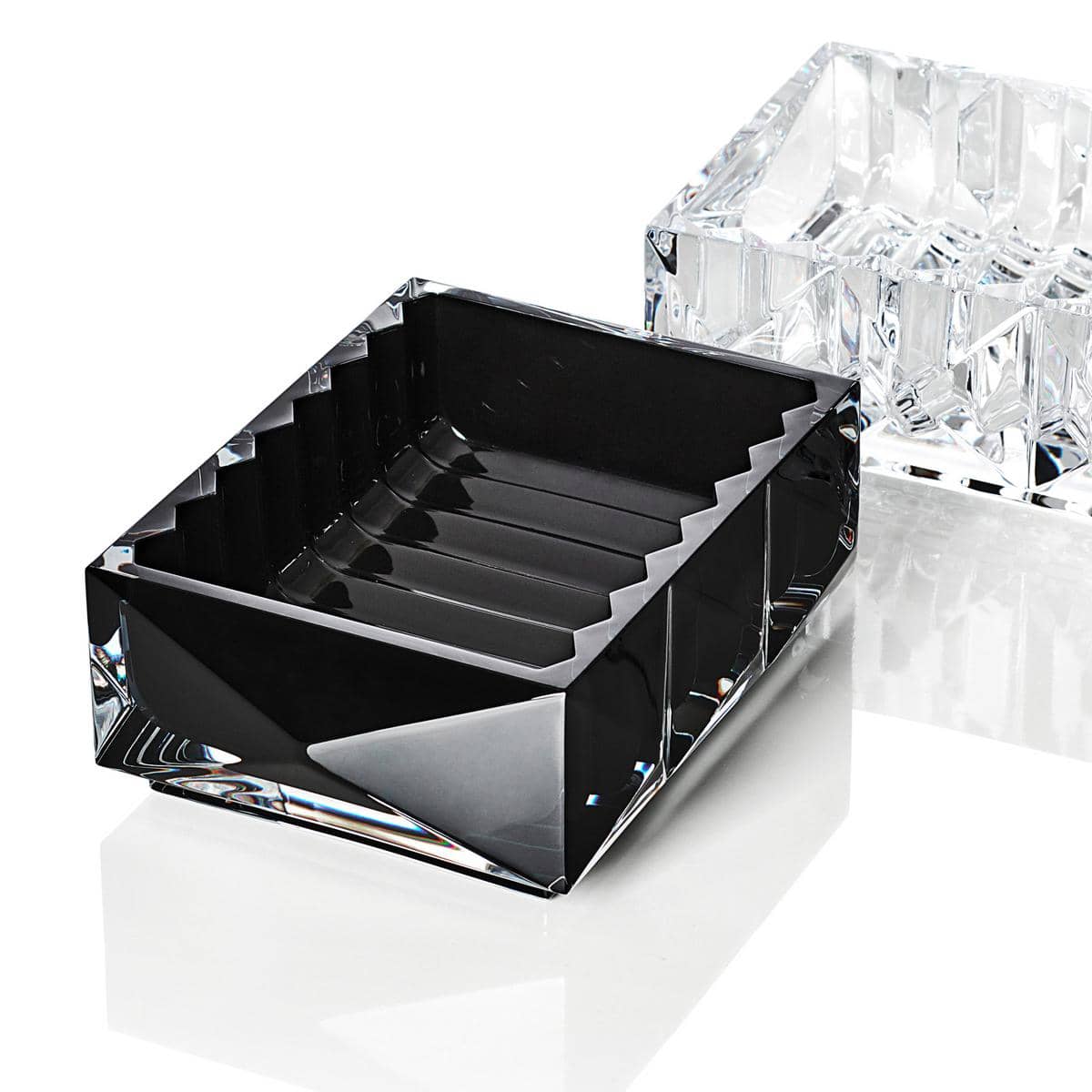 Baccarat Louxor Catch-all Change Tray Black Crystal Organiser by  Baccarat at   FormFluent Sydney, Australia