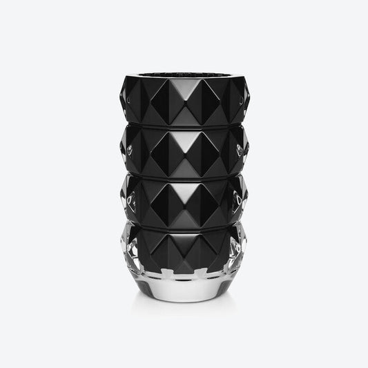  Baccarat Louxor Round Vase Medium Black Crystal  by Baccarat at  FormFluent