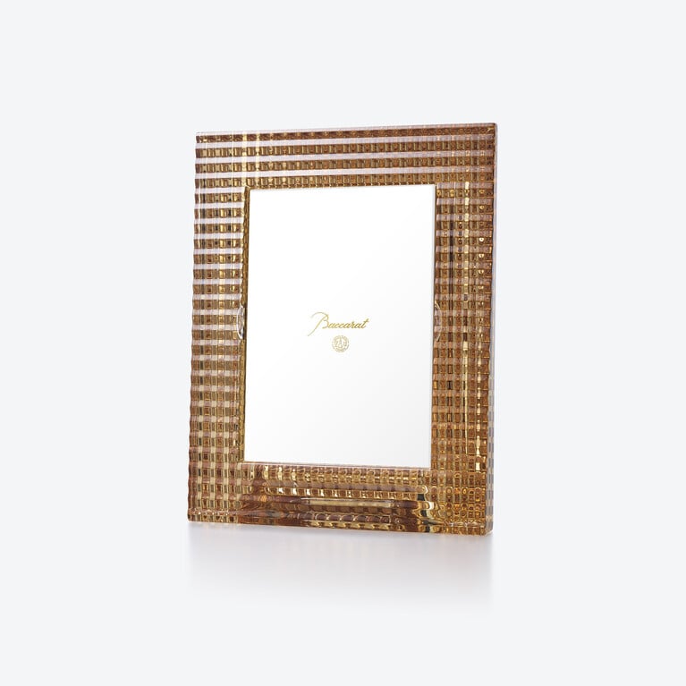 Baccarat Eye Photo Frame Gold Crystal