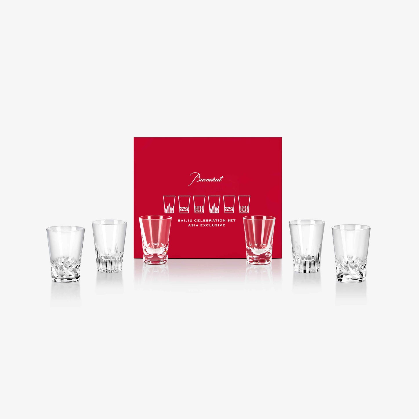 Baccarat Baijiu Celebration Set (Set of 6 glasses)