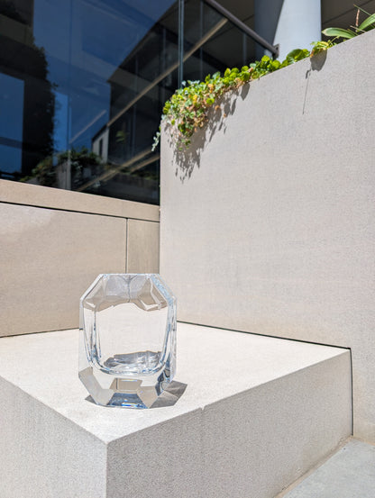 Baccarat Octogone Vase Clear Crystal Vase by  Baccarat at   FormFluent Sydney, Australia