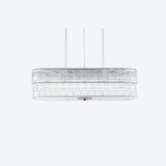 baccarat crystal Tuile de Cristal Piccadilly Chandelier Rectangular