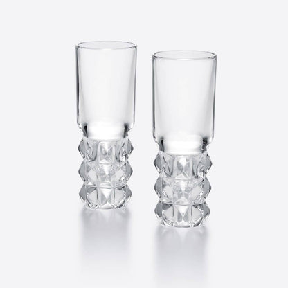 Baccarat Louxor Vodka Glasses (Set of 2) Barware by  Baccarat at   FormFluent Sydney, Australia