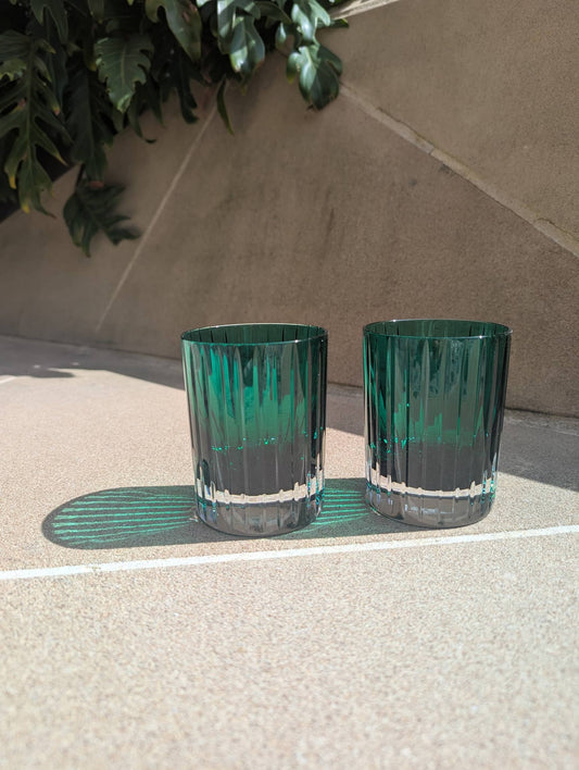 Baccarat Harmonie Tumblers Colours of Joy Green Crystal (Set of 2) Barware by  Baccarat at   FormFluent Sydney, Australia