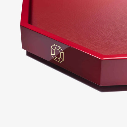 Baccarat Lacquer Octogone Tray Red (S/M/L)  by  Baccarat at   FormFluent Sydney, Australia