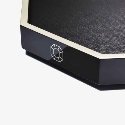 Baccarat Lacquer Octogone Tray Black (S/M/L)  by  Baccarat at   FormFluent Sydney, Australia