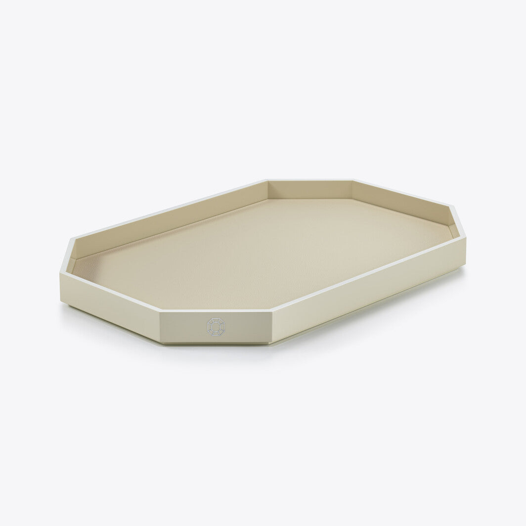 Baccarat Baccarat Lacquer Octogone Tray Ivory (S/M/L)  - FormFluent Sydney Australia