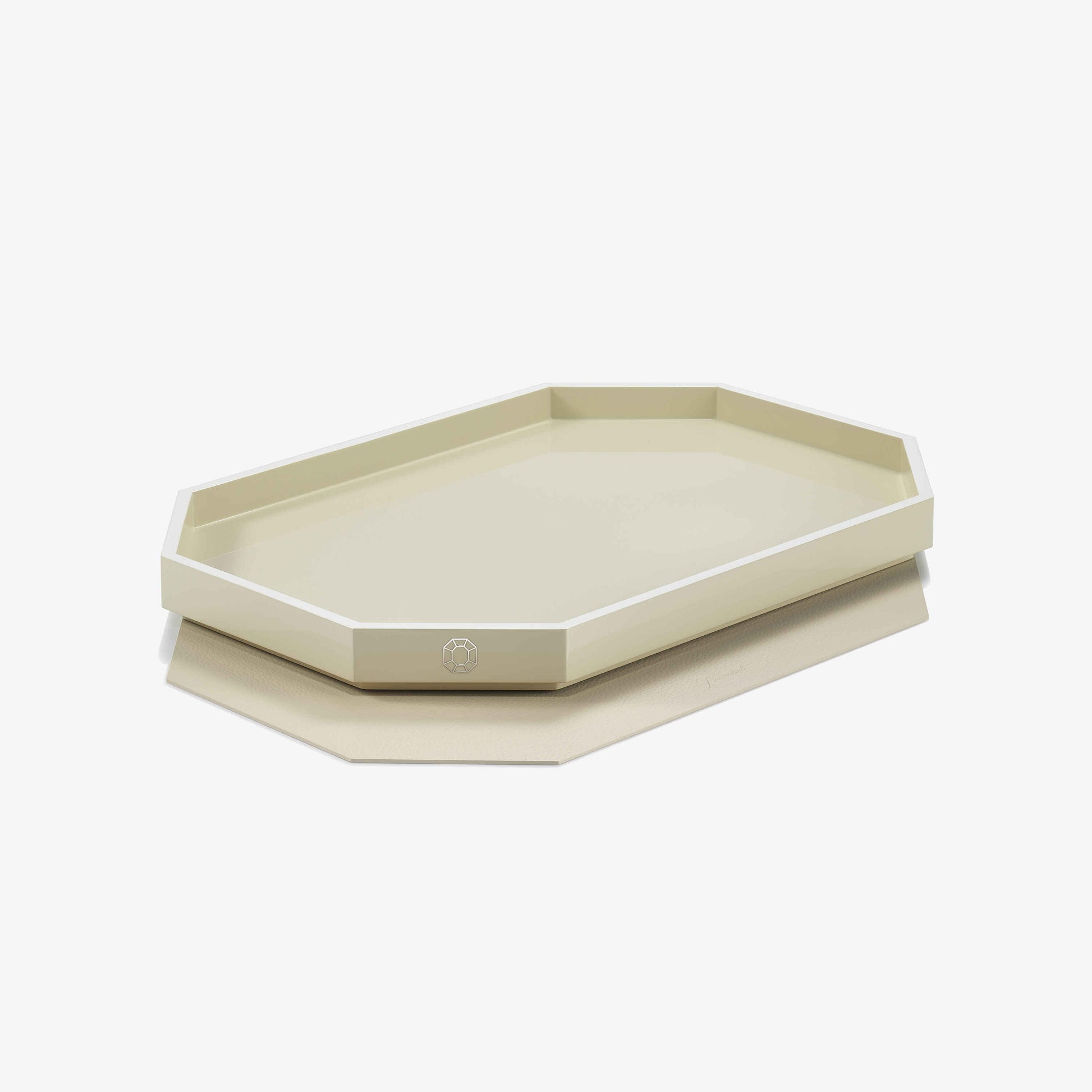 Baccarat Baccarat Lacquer Octogone Tray Ivory (S/M/L)  - FormFluent Sydney Australia