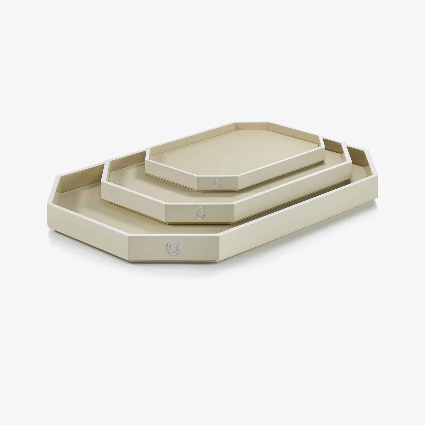 Baccarat Baccarat Lacquer Octogone Tray Ivory (S/M/L)  - FormFluent Sydney Australia