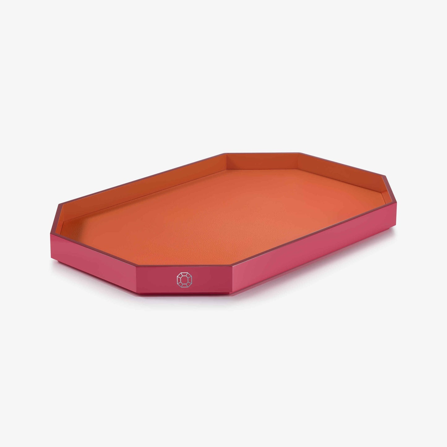 Baccarat Baccarat Lacquer Octogone Tray Orange (S/M/L)  - FormFluent Sydney Australia