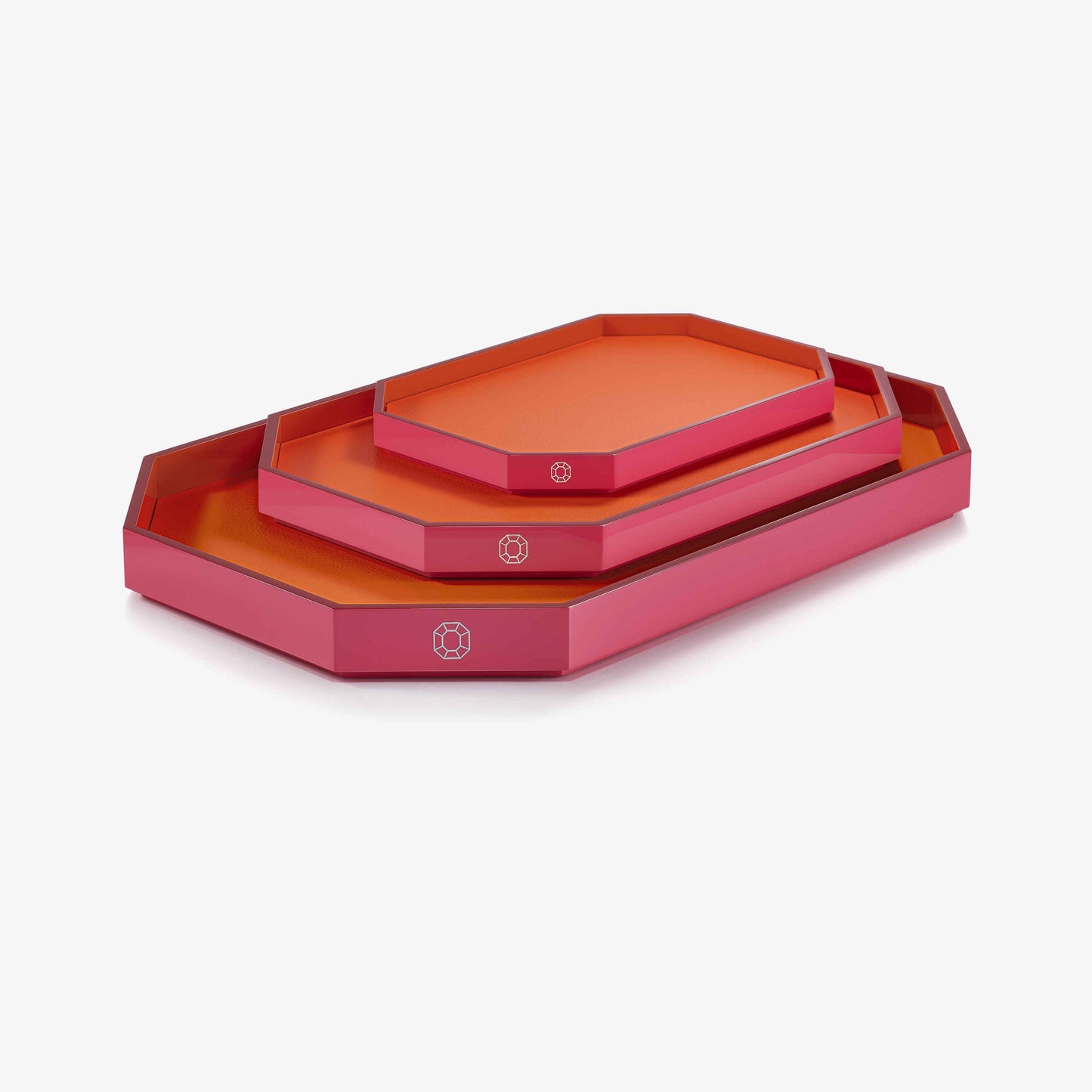Baccarat Lacquer Octogone Tray Medium  - FormFluent Sydney Australia