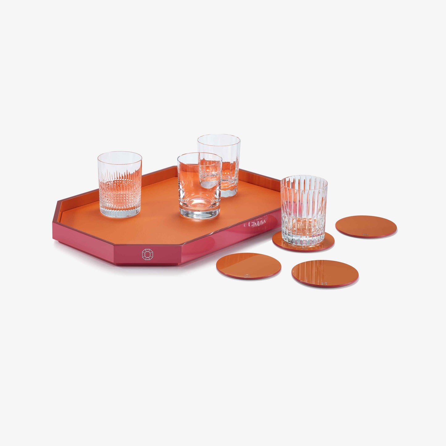 Baccarat Lacquer Octogone Tray Medium  - FormFluent Sydney Australia