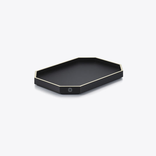 Baccarat Baccarat Lacquer Octogone Tray Black (S/M/L)  - FormFluent Sydney Australia
