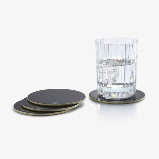  Baccarat Octogone Coasters (Set of 4) - Ivory  by Baccarat at  FormFluent