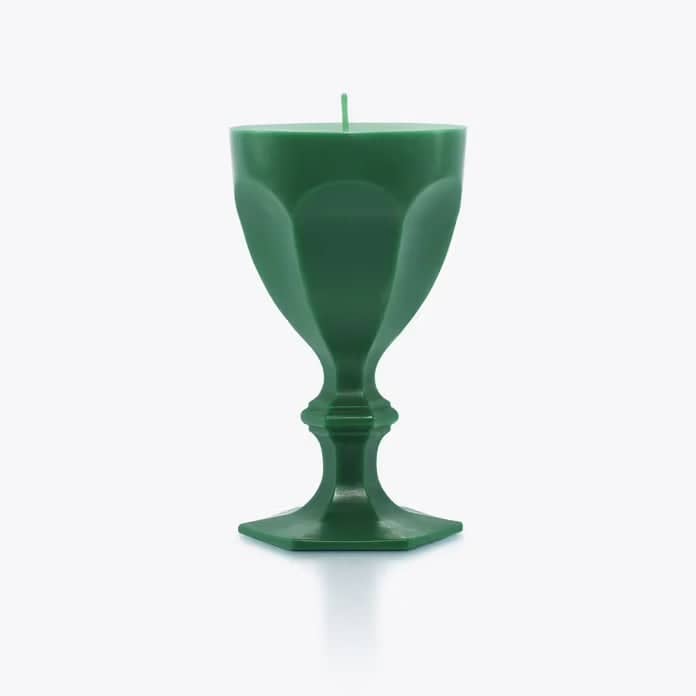Baccarat Harcourt Glass Candle - Green Candle by  Baccarat at   FormFluent Sydney, Australia