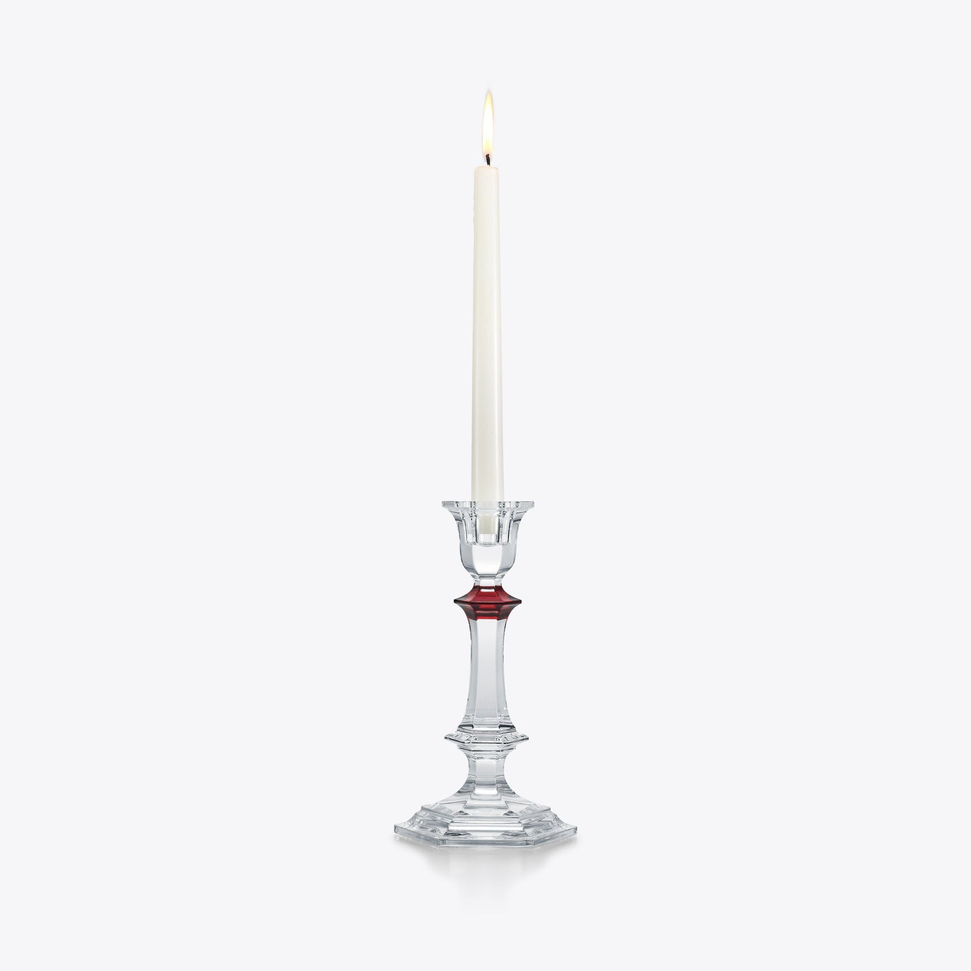 Buy Authentic Baccarat Baccarat Harcourt Candlestick Red Knob Candle - FormFluent Sydney Australia