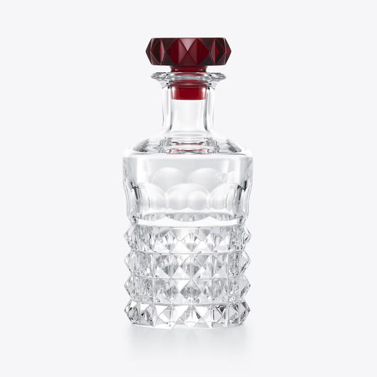 Baccarat Louxor Whisky Decanter in Clear and Red