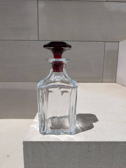 Baccarat Harcourt 1841 Whisky Decanter Clear and Red Crystal Barware by  Baccarat at   FormFluent Sydney, Australia