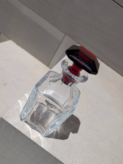 Baccarat Harcourt 1841 Whisky Decanter Clear and Red Crystal Barware by  Baccarat at   FormFluent Sydney, Australia
