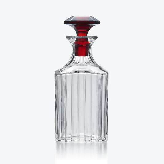Baccarat Baccarat Harmonie Whisky Decanter (Clear and Red Crystal) Barware - FormFluent Sydney Australia