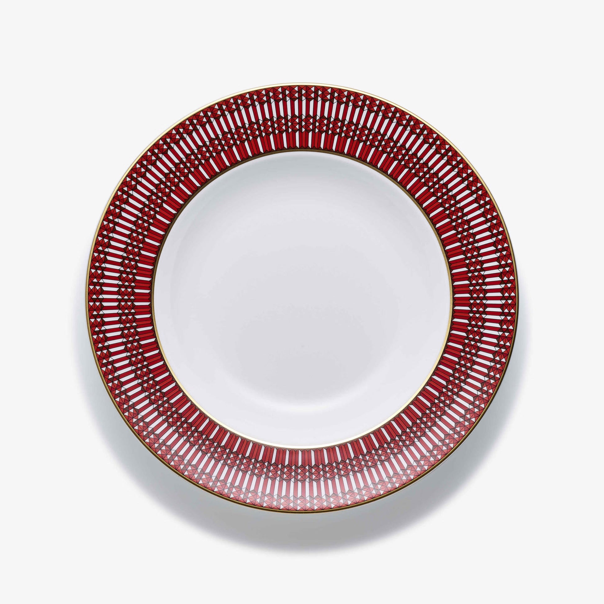 Buy Authentic Baccarat Baccarat Arcadia Red Deep Plates (Set of 2) Dinner Plate - FormFluent Sydney Australia