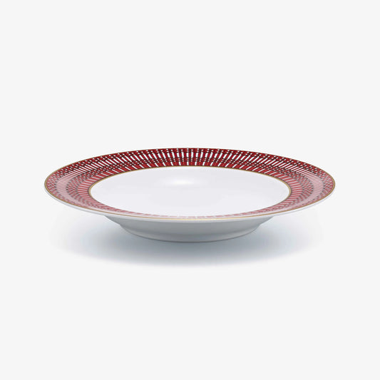 Buy Authentic Baccarat Baccarat Arcadia Red Deep Plates (Set of 2) Dinner Plate - FormFluent Sydney Australia