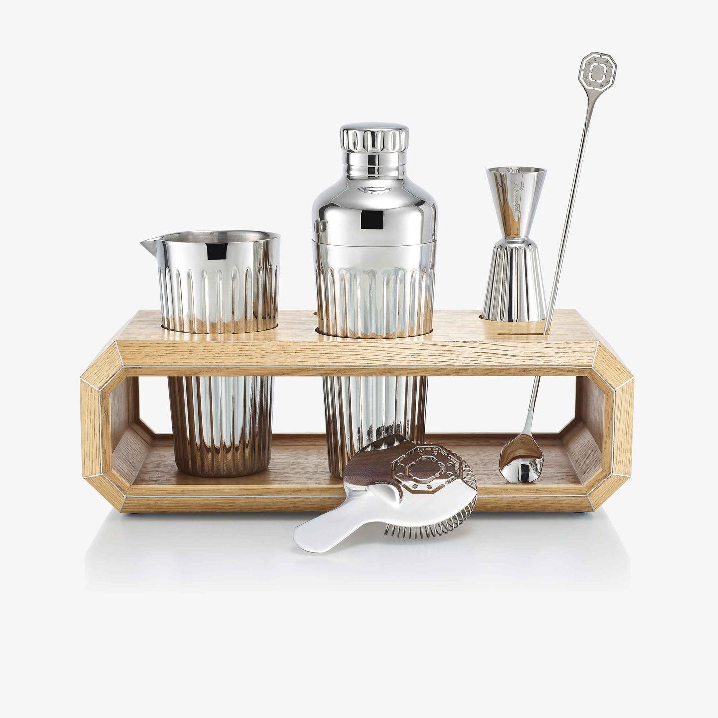  Baccarat Octogone Bar Accessory Case Natural Oak Barware by Baccarat at  FormFluent