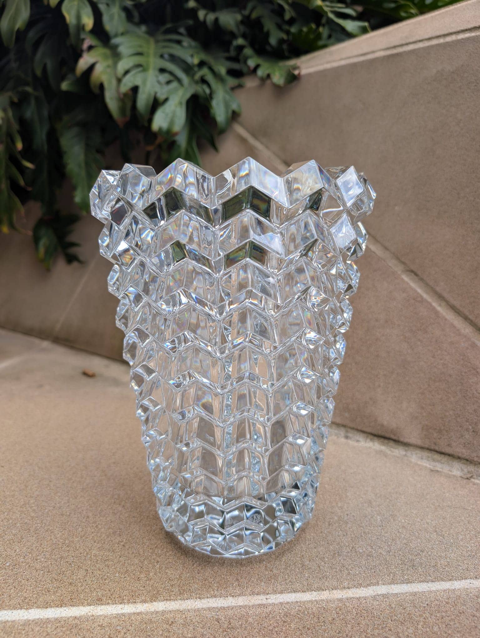 Baccarat Zig Zag (Eye II) Crystal Vase Vase by Baccarat at  FormFluent Sydney, Australia