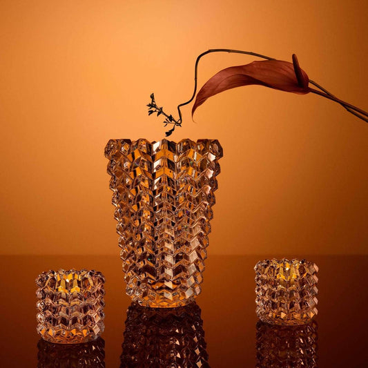 Baccarat Zig Zag Crystal Votives (Set of 2)