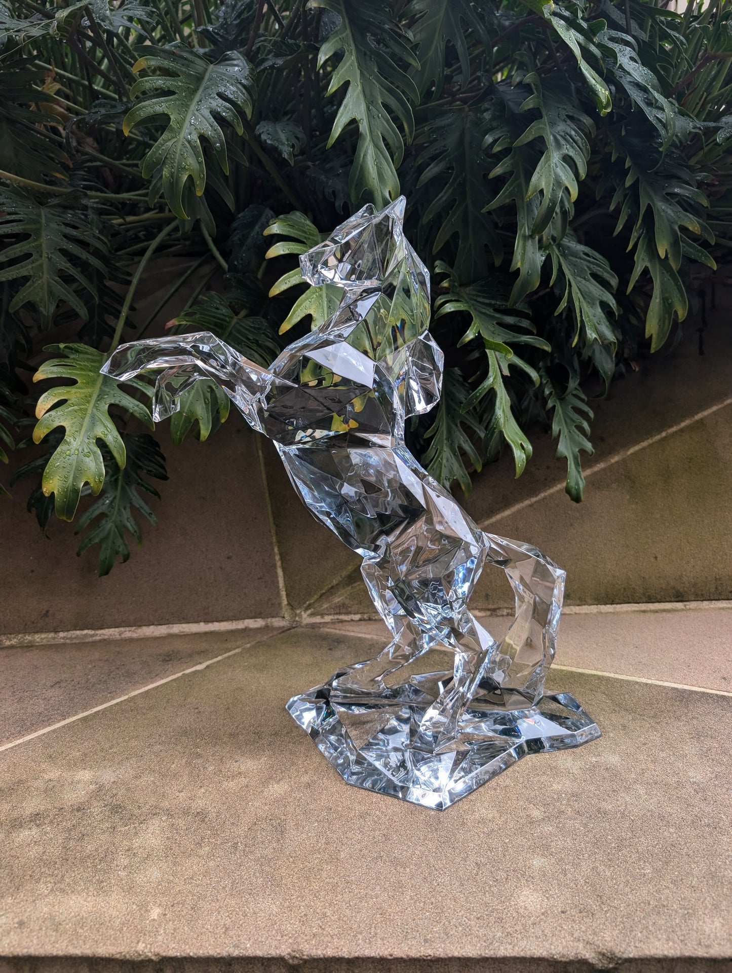 Baccarat Polygon Pegasus Horse Sculpture Limited Edition