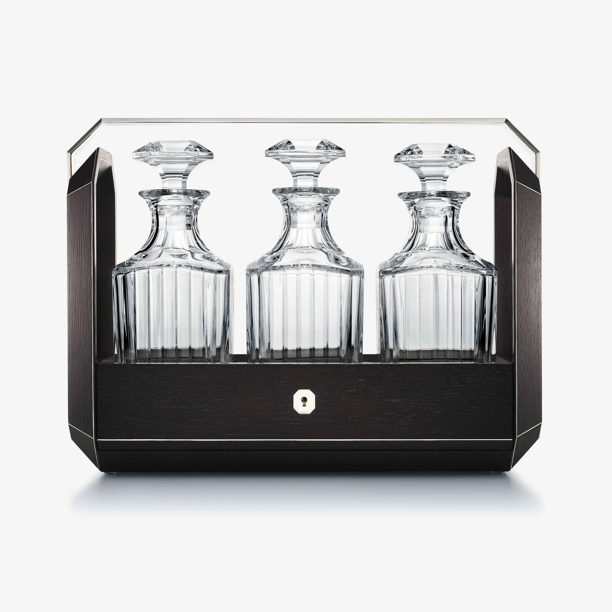  Baccarat Octogone Tantalus Black Oak Barware by Baccarat at  FormFluent