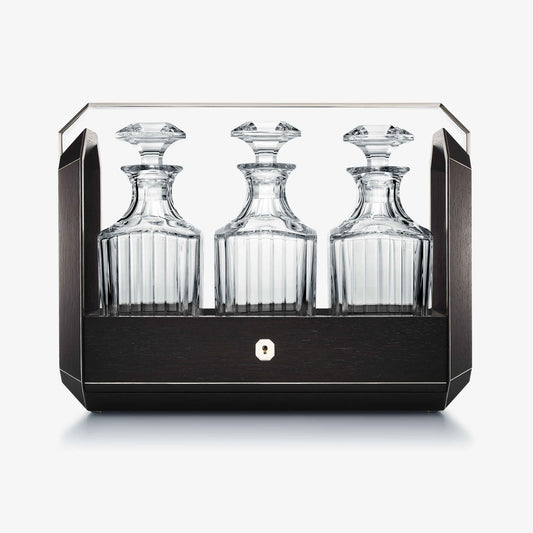  Baccarat Octogone Tantalus Black Oak Barware by Baccarat at  FormFluent